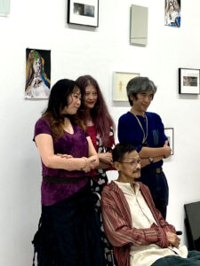 from left, Ayako Kanda, sara(.es), Satoshi Hayashi and Yasushi Utsunomia